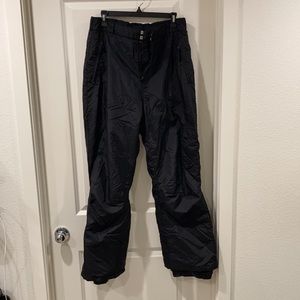 Sport Essential adult snow pants Black size Large  zipper pockets warm, winter